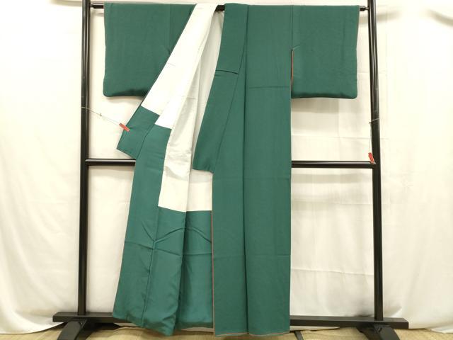 平和屋着物■上質な色無地 天鵞絨色 正絹 逸品 DABC8496cm