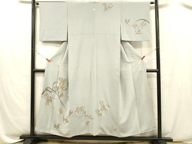 平和屋着物■訪問着 松葉文 金彩 正絹 逸品 DABC8507cm