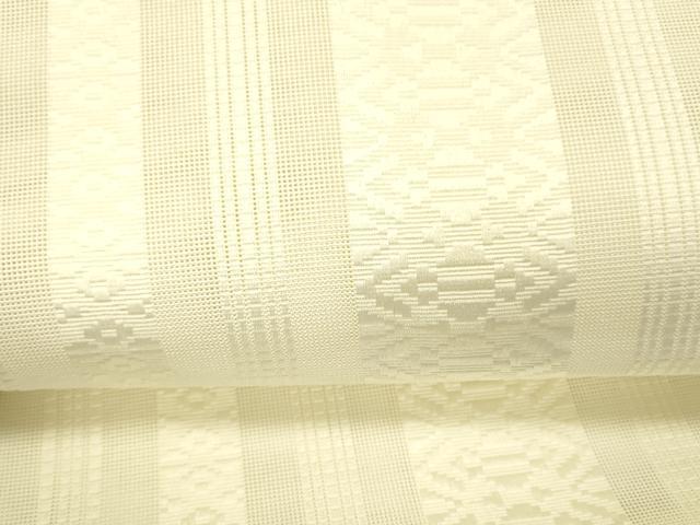 平和屋着物*夏物 博多織 八寸名古屋帯 献上 生成り色 DABC8525cm