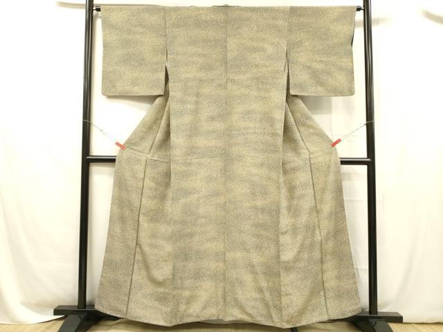 平和屋着物■上質な小紋 霞文 正絹 逸品 DABC8598cm