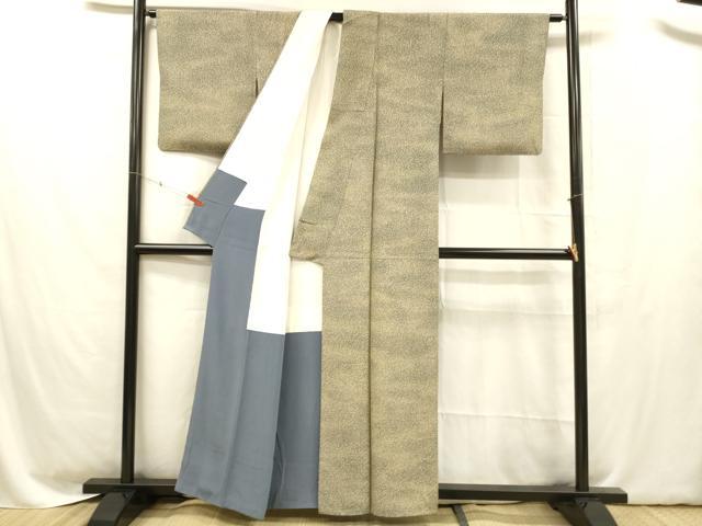 平和屋着物■上質な小紋 霞文 正絹 逸品 DABC8598cm