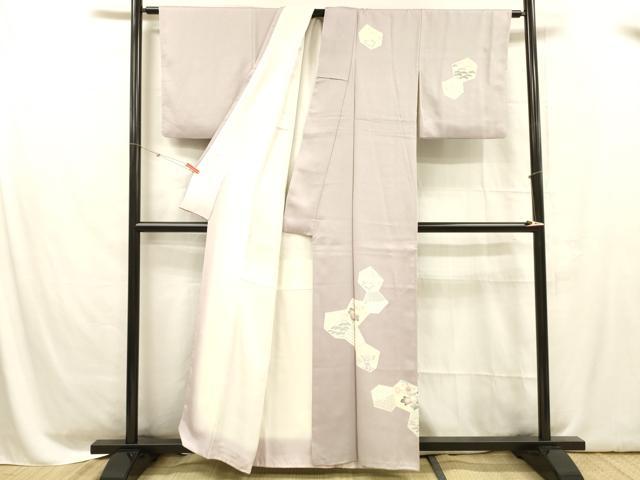 平和屋着物■訪問着 吉祥花松文 正絹 逸品 DABC8617cm