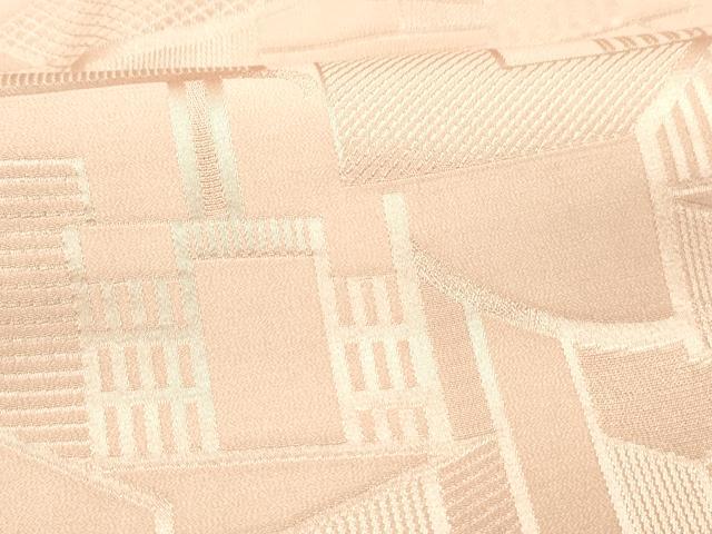 平和屋着物■上質な色無地 抽象地紋 紅梅色 正絹 逸品 DABC8619cm