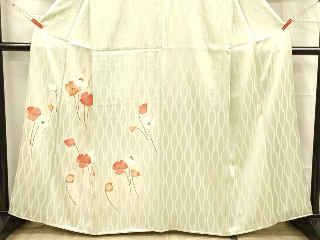 平和屋着物■訪問着 枝花文 金彩 正絹 逸品 DABC8623cm