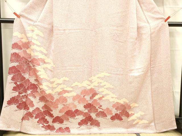 平和屋着物■訪問着 松文 正絹 逸品 DABC8628cm