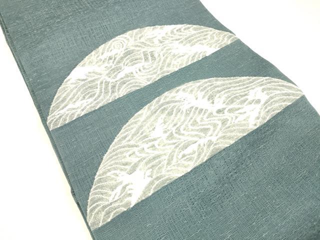 平和屋着物*夏物 太鼓柄袋帯 流水文 正絹 逸品 DABC8631cm