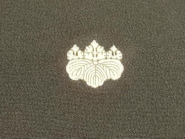 平和屋着物■豪華黒留袖 駒刺繍 飛鶴檜扇草花文 金彩 正絹 逸品 DABC8754cm