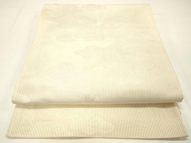 平和屋着物*夏物 西陣 六通柄袋帯 雲文 正絹 逸品 DABC8845cm