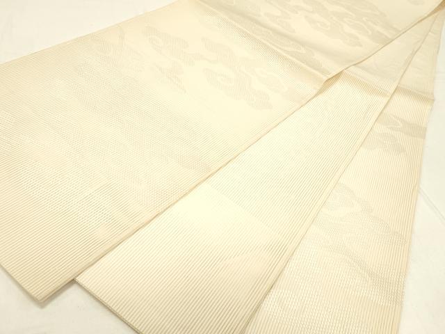 平和屋着物*夏物 西陣 六通柄袋帯 雲文 正絹 逸品 DABC8845cm