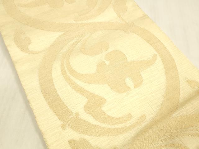 平和屋着物*夏物 六通柄袋帯 唐草文 金糸 正絹 逸品 DABC8964cm