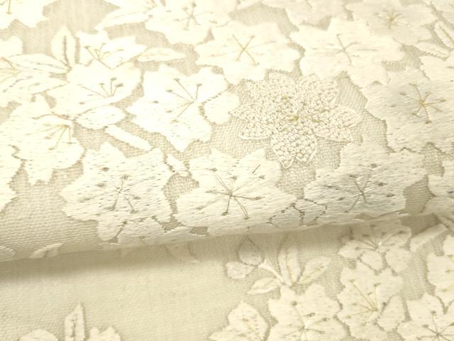 平和屋着物*夏物 中国三大刺繍 相良刺繍 総刺繍 袋帯 枝桜 金糸 正絹 逸品 DABC8999cm