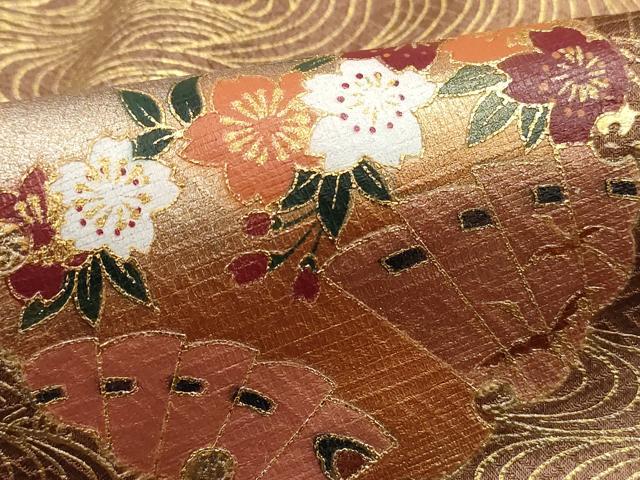 平和屋着物■訪問着 雪輪花文 暈し染め 金彩 正絹 逸品 DABC9007qa