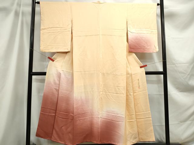 平和屋着物■訪問着 霞流水文 暈し染め 正絹 逸品 DABC9050qa