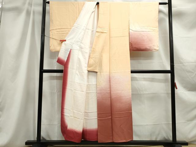 平和屋着物■訪問着 霞流水文 暈し染め 正絹 逸品 DABC9050qa