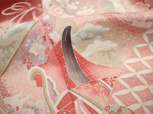 平和屋着物■訪問着 絵巻人物花文 暈し染め 正絹 逸品 DABC9079qa