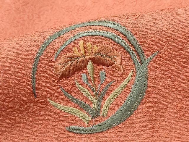 平和屋着物■訪問着 総刺繍 花丸文 金銀糸 正絹 逸品 DABC9165qa