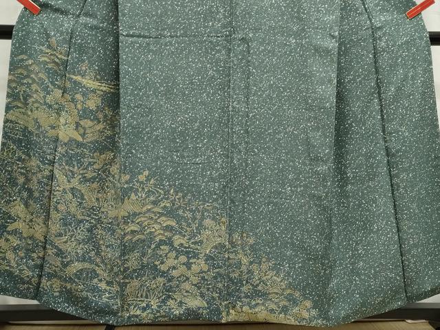 平和屋着物■訪問着 霞枝松風景文 金彩 正絹 逸品 DABC9253qa