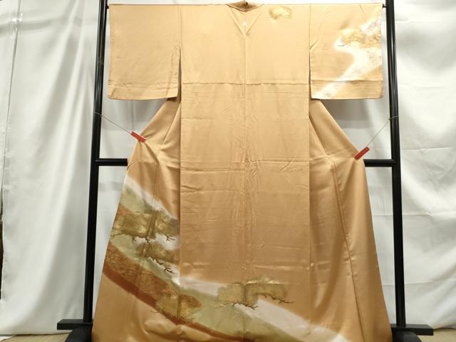 平和屋着物■訪問着 刺繍 浜松文 暈し染め 金彩 正絹 逸品 DABC9254qa
