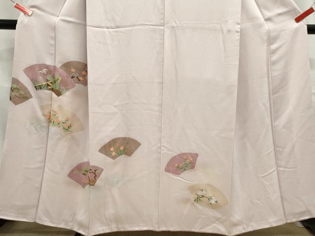 平和屋着物■訪問着 流水地紙花鳥文 暈し染め 金銀彩 正絹 逸品 DABC9283qa