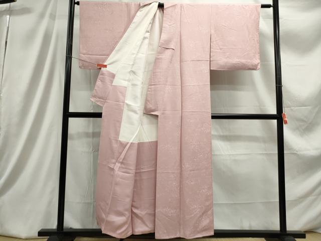平和屋着物■上質な色無地 箔散らし地紋 虹色 正絹 逸品 DABC9331qa