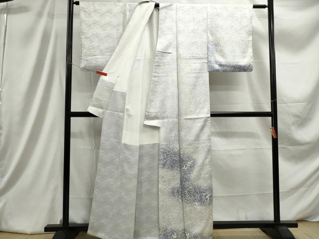 平和屋着物■訪問着 枝葉尽くし 暈し染め 正絹 逸品 DABC9336qa