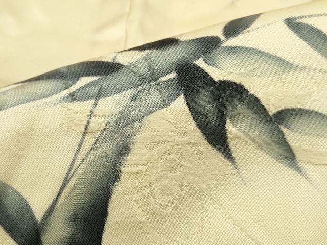 平和屋着物■上質な小紋 手描き 笹竹文 正絹 逸品 DABC9343qa