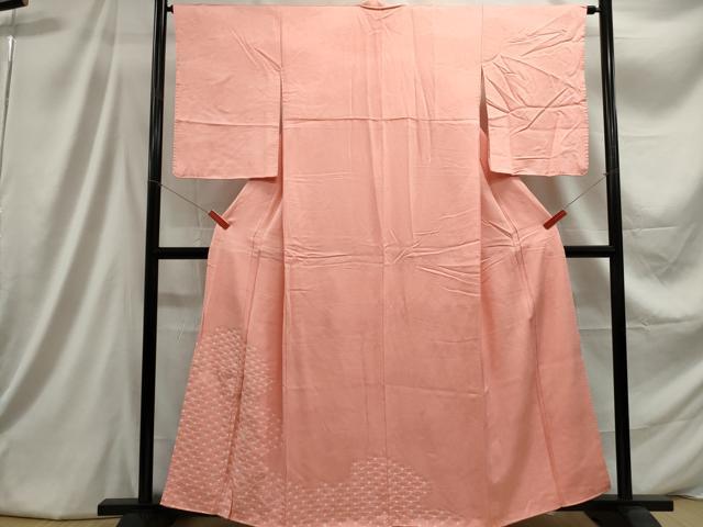 平和屋着物■中国三大刺繍 相良刺繍 色留訪問着 絞り 扇面文 金糸 正絹 逸品 DABC9365qa