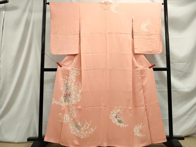 平和屋着物■訪問着 草花文 正絹 逸品 DABC9376qa