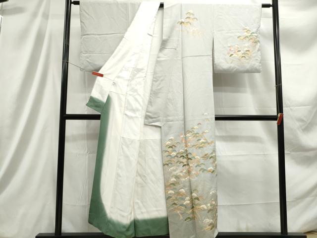 平和屋着物■訪問着 浜松文 金彩 正絹 逸品 DABC9405qa