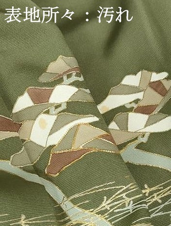 平和屋着物■訪問着 駒刺繍 枝松文 金彩 正絹 逸品 DABC9462qa