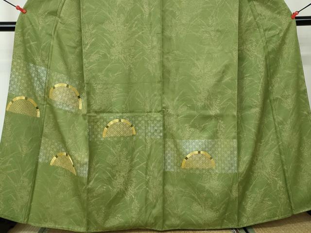 平和屋着物■訪問着 駒刺繍 草花文 金銀彩 正絹 逸品 DABC9504qa