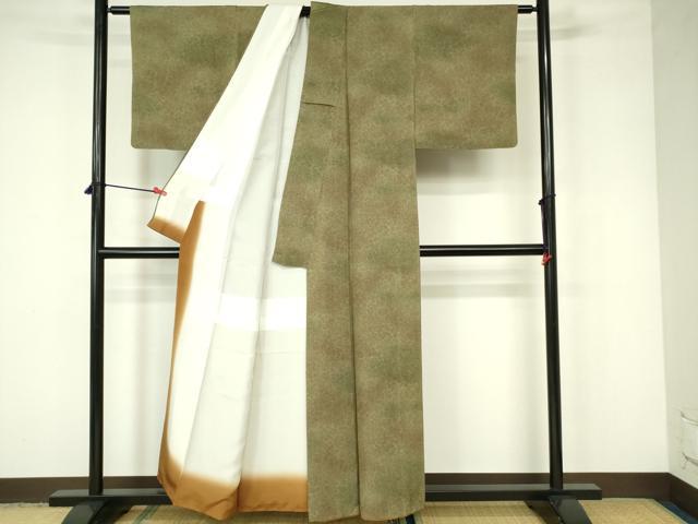 平和屋着物■上質な小紋 霞文 正絹 逸品 DABC9527qp