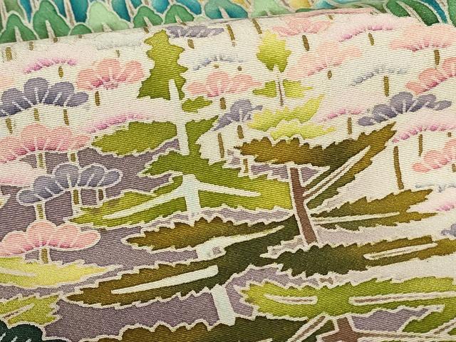 平和屋着物■豪華黒留袖 友禅 作家物 風景文 正絹 逸品 DABC9539qp