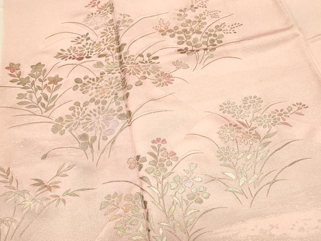 平和屋着物■訪問着 草花文 金彩 正絹 逸品 DABC9637qp