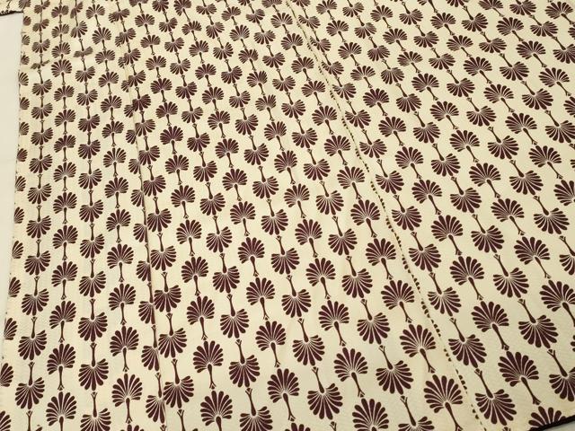 平和屋着物■上質な小紋 抽象文様 正絹 逸品 DABC9666qp