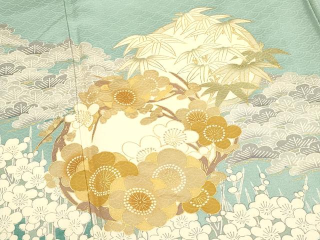 平和屋着物■豪華色留袖 松竹梅 金彩 正絹 逸品 DABC9701qp
