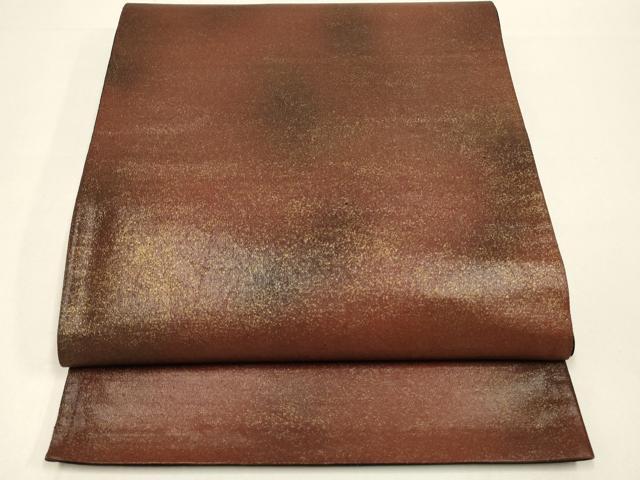 平和屋着物◎六通柄袋帯 霞文 金彩 正絹 逸品 DABC9820qp