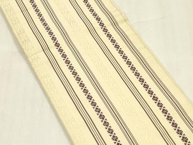 平和屋着物◎男性 本場筑前博多織 角帯 献上 正絹 逸品 DABC9869qp