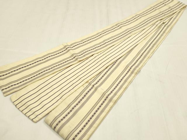 平和屋着物◎男性 本場筑前博多織 角帯 献上 正絹 逸品 DABC9869qp