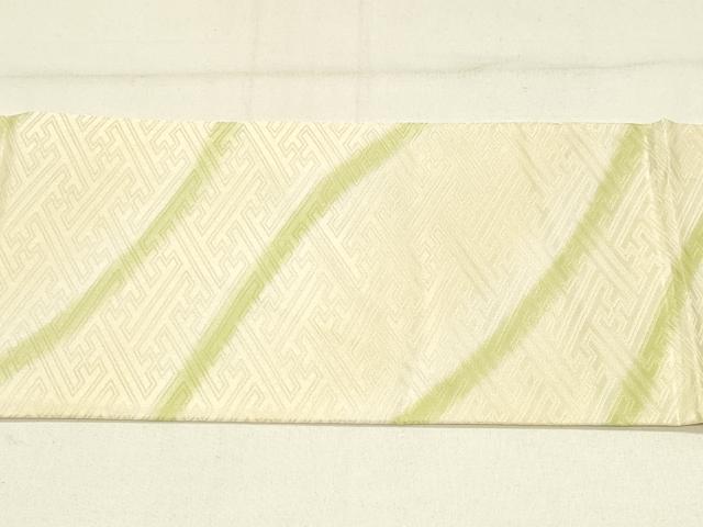 平和屋着物◎全通柄九寸名古屋帯 流線文 正絹 逸品 DABC9954qp