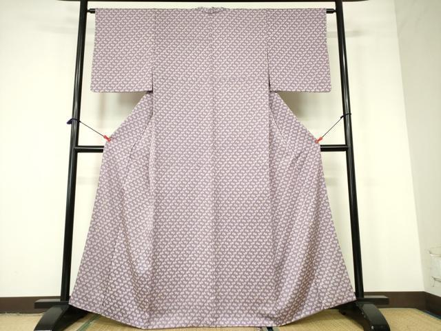 平和屋着物■上質な小紋 型染 遠州椿 正絹 逸品 DABD0061op