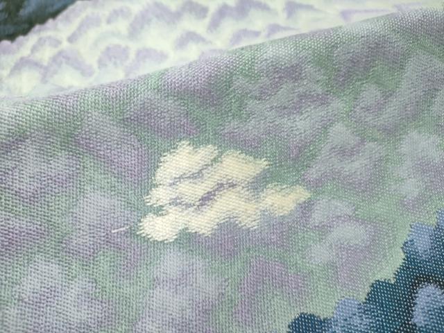 平和屋着物●太鼓柄袋帯 風景文 正絹 逸品 DABD0242op
