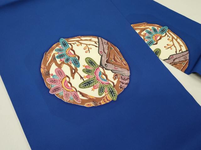 平和屋着物●城間栄順 本場琉球紅型 塩瀬 九寸名古屋帯 城間紅型宗家十三代 枝松 逸品 DABD0276op