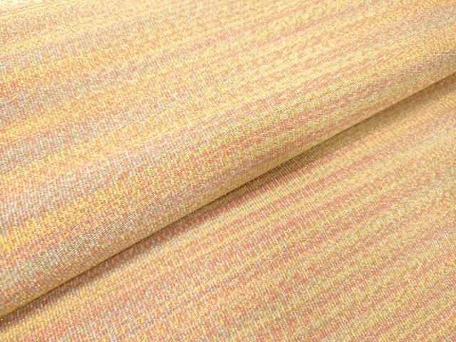 平和屋着物●爪掻き本綴れ 八寸名古屋帯 横段文 金糸 正絹 逸品 DABD0314op