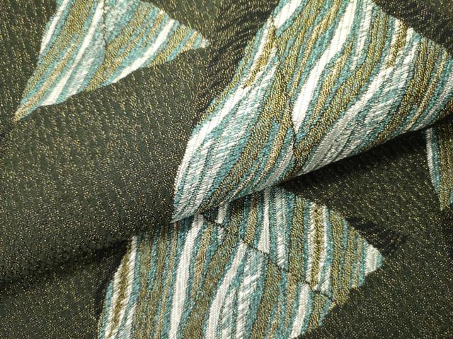 平和屋着物●六通柄袋帯 露の華 金銀糸 正絹 逸品 未使用 DABD0497op