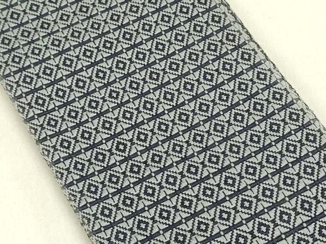 平和屋着物●男性 本場筑前博多織 角帯 菱文 正絹 逸品 DABD0615op