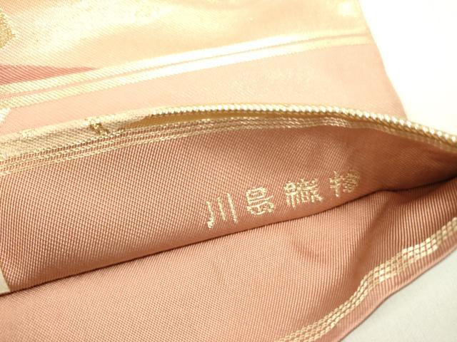 平和屋着物●銀座きしや 西陣 川島織物 六通柄 本袋帯 箔散らし 更紗花文 金銀糸 正絹 逸品 DABD0701op