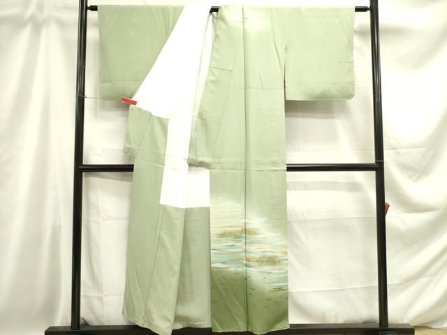 平和屋着物■訪問着 霞文 暈し染め 金銀彩 正絹 逸品 DABD0770op