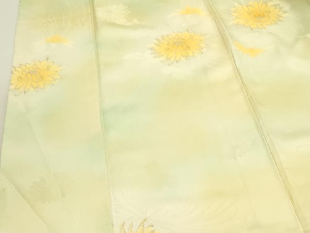 平和屋着物■上質な小紋 牡丹 暈し染め 金糸 正絹 逸品 DABD0800op