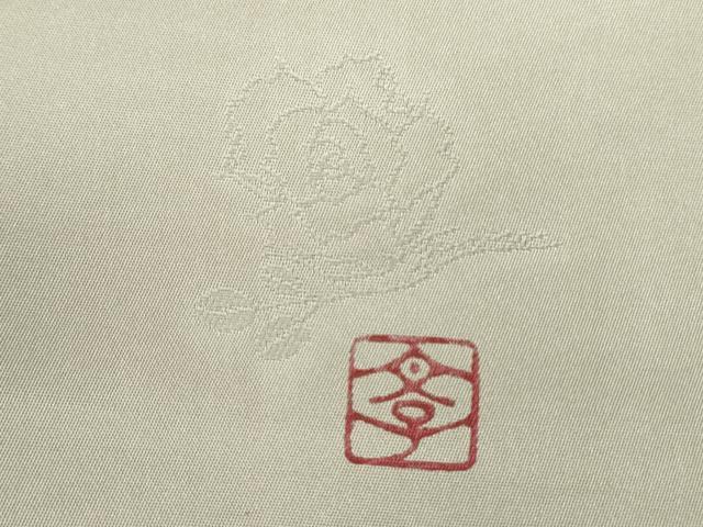 平和屋着物●染色作家 田中文子 太鼓柄袋帯 草花 金彩 正絹 逸品 DABD0847op